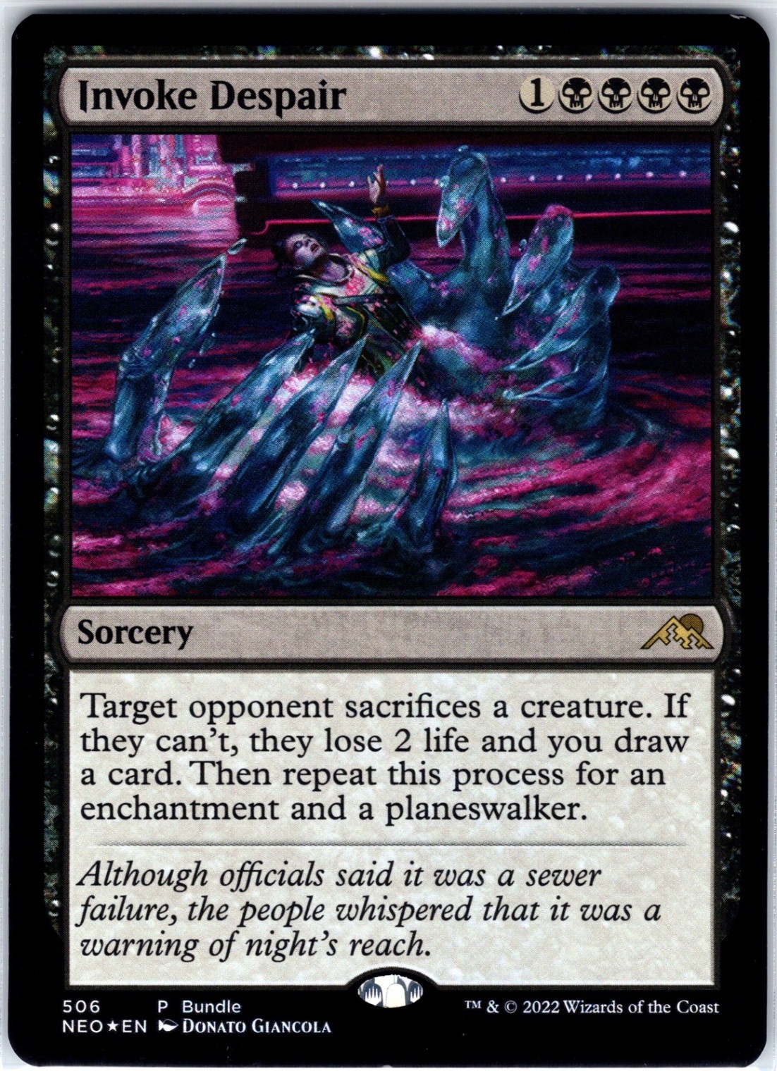 Invoke Despair 506 P FOIL Unique and Miscellaneous Promos Magic the Gathering NM