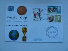 GB First day cover  fdc from 1966 World cup  phosphor Wembley FDI