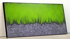 Aurora Borealis Original Abstract Painting large 48"x24" Gallery Deep Canvas