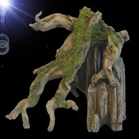 Top Aquarium Deko 🐠 Mangroven Wurzel Auf Felsen HÖHle 🐠 Dekoration Terrarium