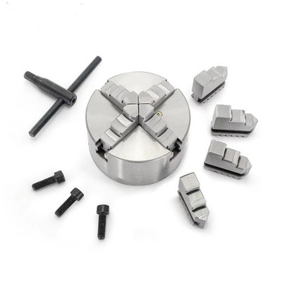 4 jaw chuck, three jaw chuck 100 mm K12100 lathe chuck, self centering...