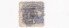1869 STAMP US SCOTT 114 "Locomotive" 3 CENT PICTORIAL USED - T