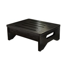 Wooden Step Stool Adults Kids Non Slip Rubber Feet 6.5 Inch High 400 Lbs