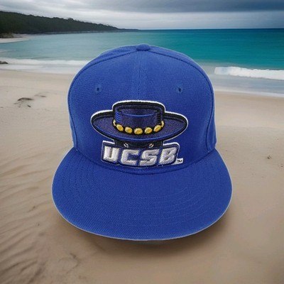 UCSB Gauchos W Republic Snapback Hat Blue Flat Bill Cap Collegiate Licensed