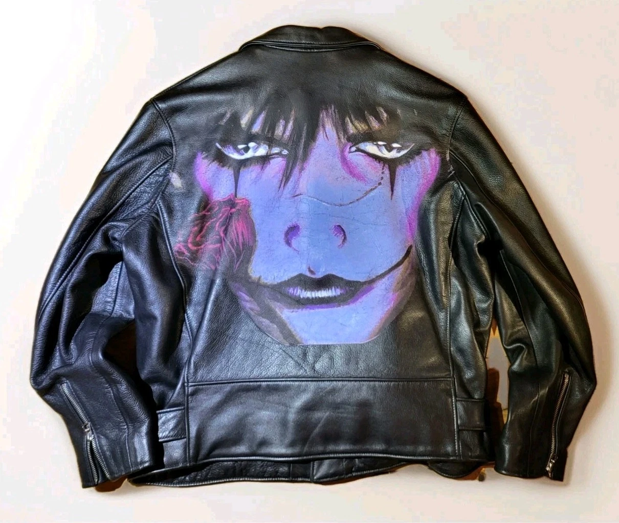 Giacca di pelle Supreme x Schott The Crow Perfecto nera TG L INCREDIBILE! ?