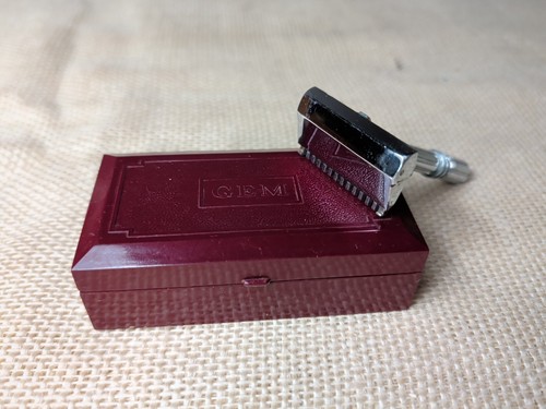 1930s Gem Micromatic Open Comb Razor Bakelite Case? Free Shipping  - Afbeelding 2 van 18