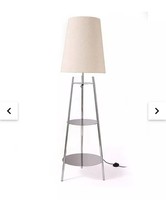The Very Collection Metal Tapered Shelf Floor Lamp Chrome Finish, BNIB Free P&P