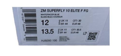 Nike Zoom Mercurial Superfly 10 Elite FG Blueprint HJ9293-100 Men's Size 12 - Bild 7 von 7
