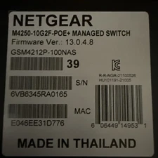 Netgear GSM4212P-100NAS AV Line