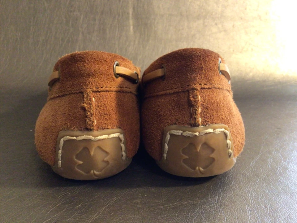 Zapatillas mocasín de gamuza marrón Lucky Brand para mujer talla 7 forradas de piel sintética acogedoras Foto 4 de 4