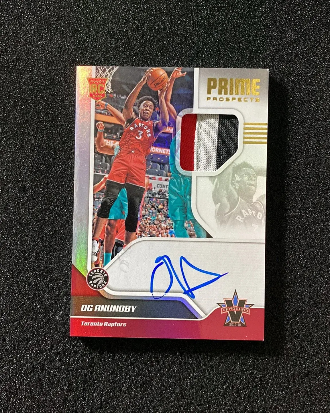 2017-18 Panini Vanguard Og Anunoby RC Prime Auto PW Patch RPA 38/99 #149 KF29