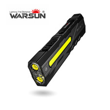 WARSUN T9PRO LED Flashlight 1500Lm 200?500m Magnetic Pocket Lantern Rechargeable