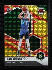 2020 Panini Mosaic Rookie Choice Fusion Red & Yellow Prizm 57/88 Sam Merrill 6yz