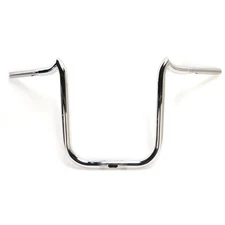 KST Kustoms Polished 1 1/4" SS Steel Double Trouble 12" Rise Handlebar - 5615750