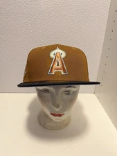Los Angeles California Angels 59fifty New Era Hat 1989 All Star Game Brown 7 1/4