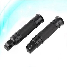  2pcs moto CNC en aluminium universel noir pied repose-pieds repose-pieds