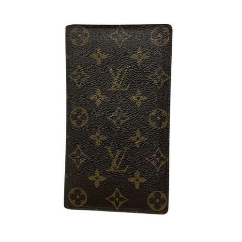 Used Louis Vuitton Monogram Porte Chequier Carte Credit M62225 Long Wallet