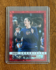 Panini 2025 Caitlin Clark Red Cracked Ice Chronicled Snapshots Indiana Fever #91