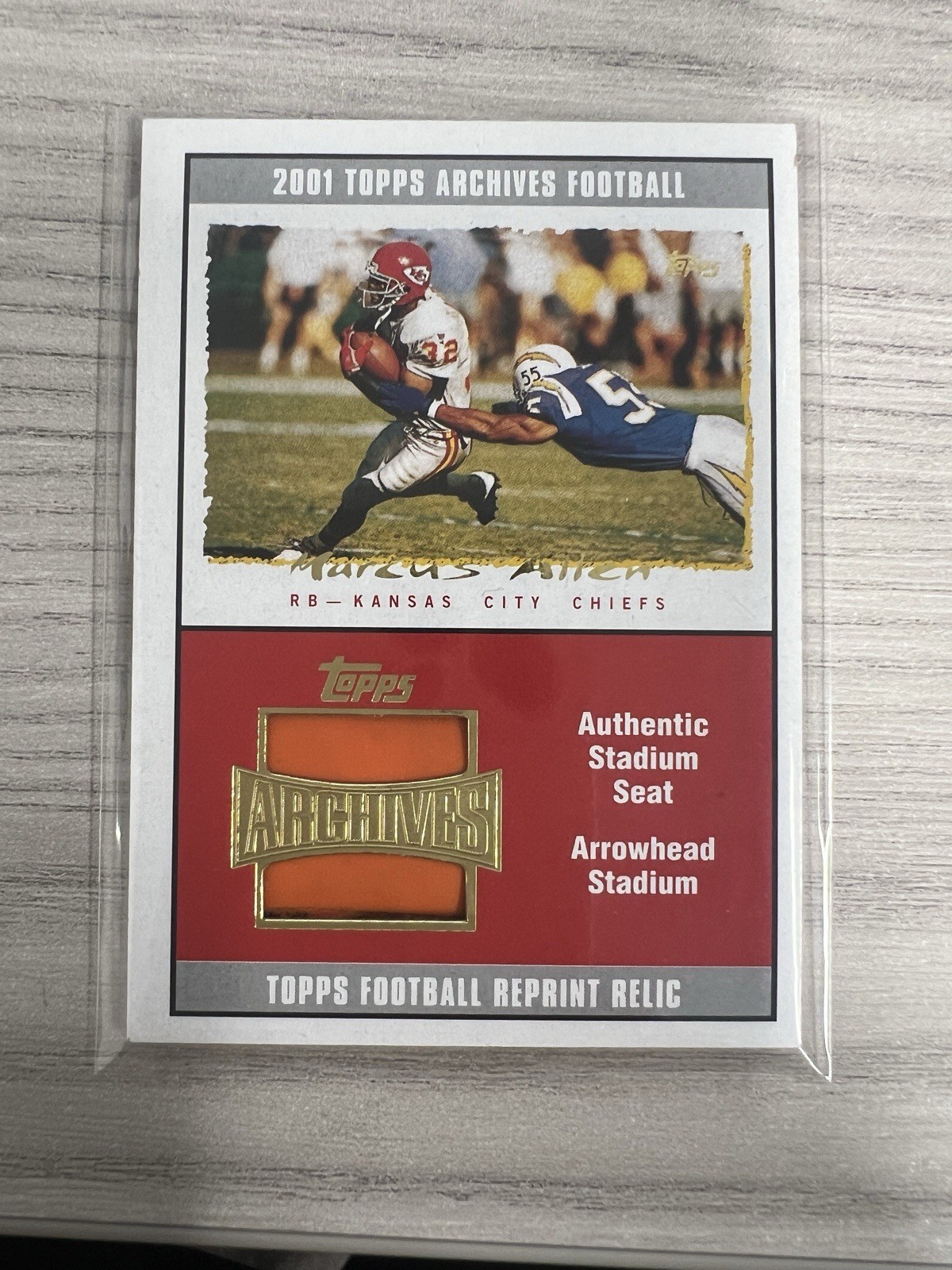 2001 Topps Archives Relic Seats Marcus Allen