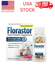 Florastor Probiotic 250mg   Daily Digestive  Immune Support Supplement, 100Caps