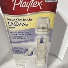 Playtex Drop-Ins Nurser Disposable Bottle Liners, Disposable Liners, 50 Count