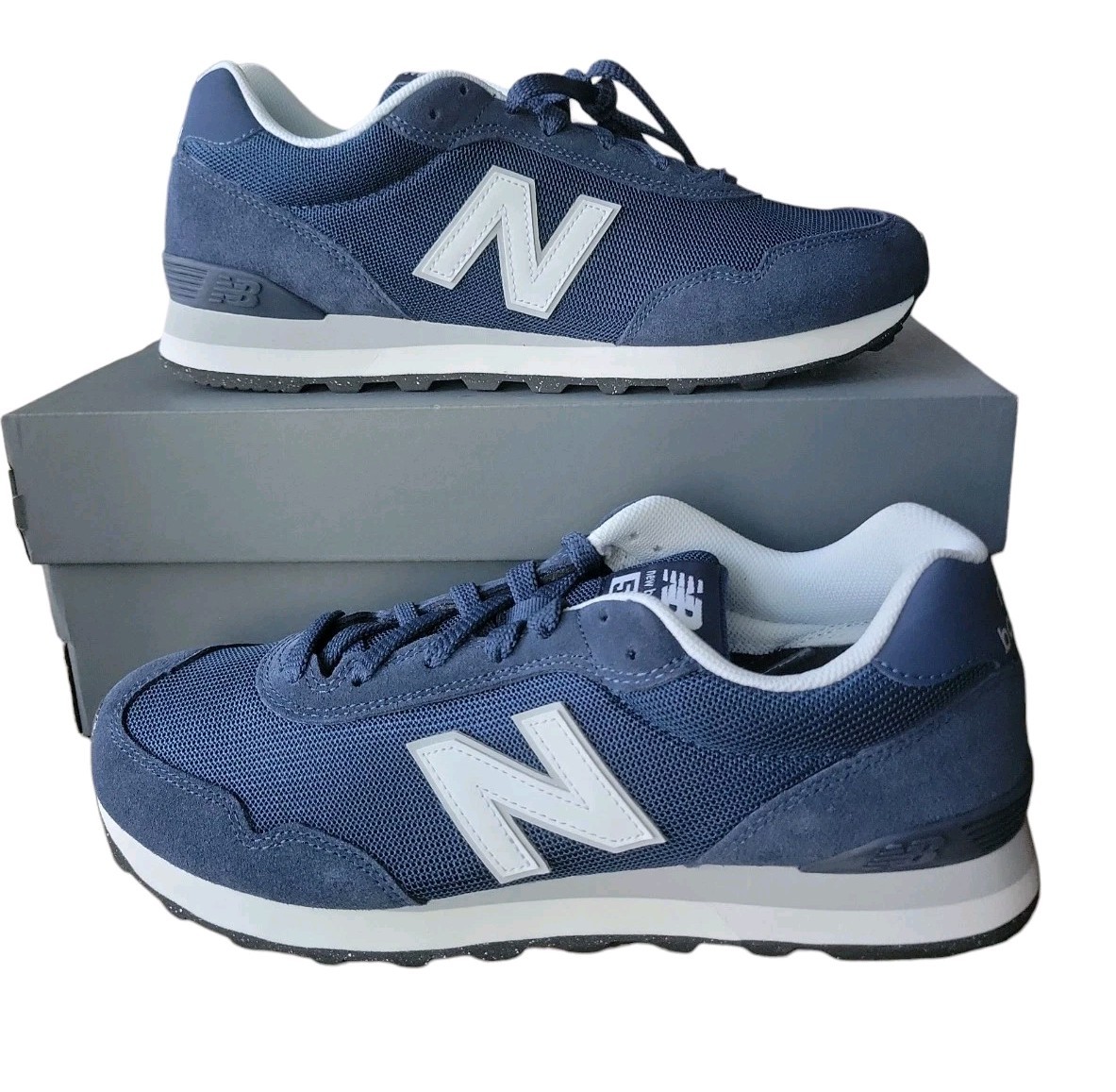 New Balance 515 Shoes Mens 9.5 D Navy Blue Running Casual Sneakers ML515NVY