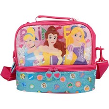 Lunch Bag Sac Thermique 2 Compartiments Bandoulière Sac à Pain Isolé
