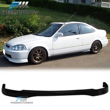 Front Bumper Lip Fits 96-98 Honda Civic TR Style Spoiler Unpainted Black PU
