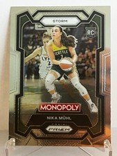 Nika Muhl ROOKIE 2024 Panini Prizm Chrome Monopoly WNBA #4 Storm