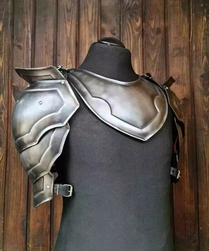 Mittelalter Schulter Gorget Rüstung Halloween Ritter Larp Reenactment Geschenk - Bild 6 von 6