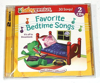 Baby Genius CD Favorite Bedtime Song 2 Disc Set 30 Tracks