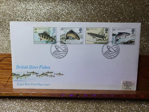 First Day Cover 📮 1983 (4 stamps) British River Fishes 📮 UK