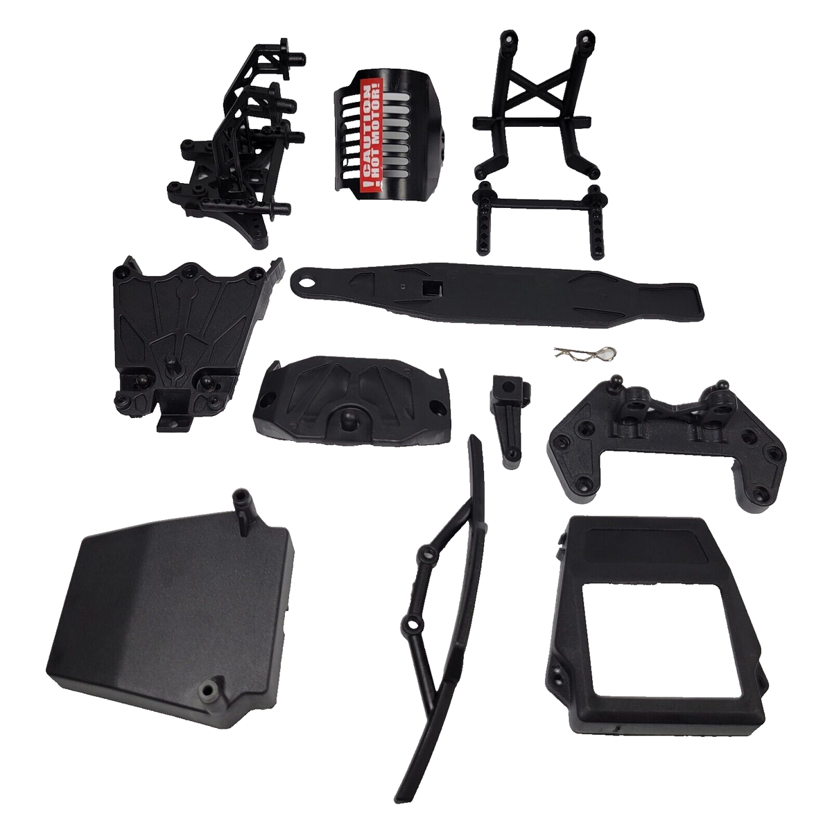 Redcat Racing Piranha-TR10 Bumpers Chassis Mount Braces Battery Bar Towers