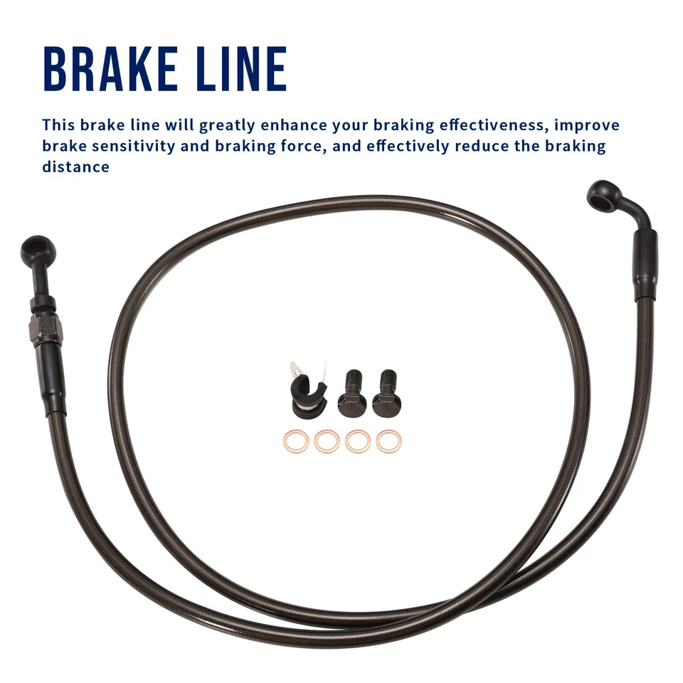 Extended Clutch Cable kit for Softail Fat Boy FLST 2000-2006 with 12” Bar Black - Image 2 of 4