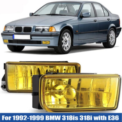 Fog Lights Fit For BMW 3 Series E36 M3 92-98 Factory Replacement Yellow Lens L&R