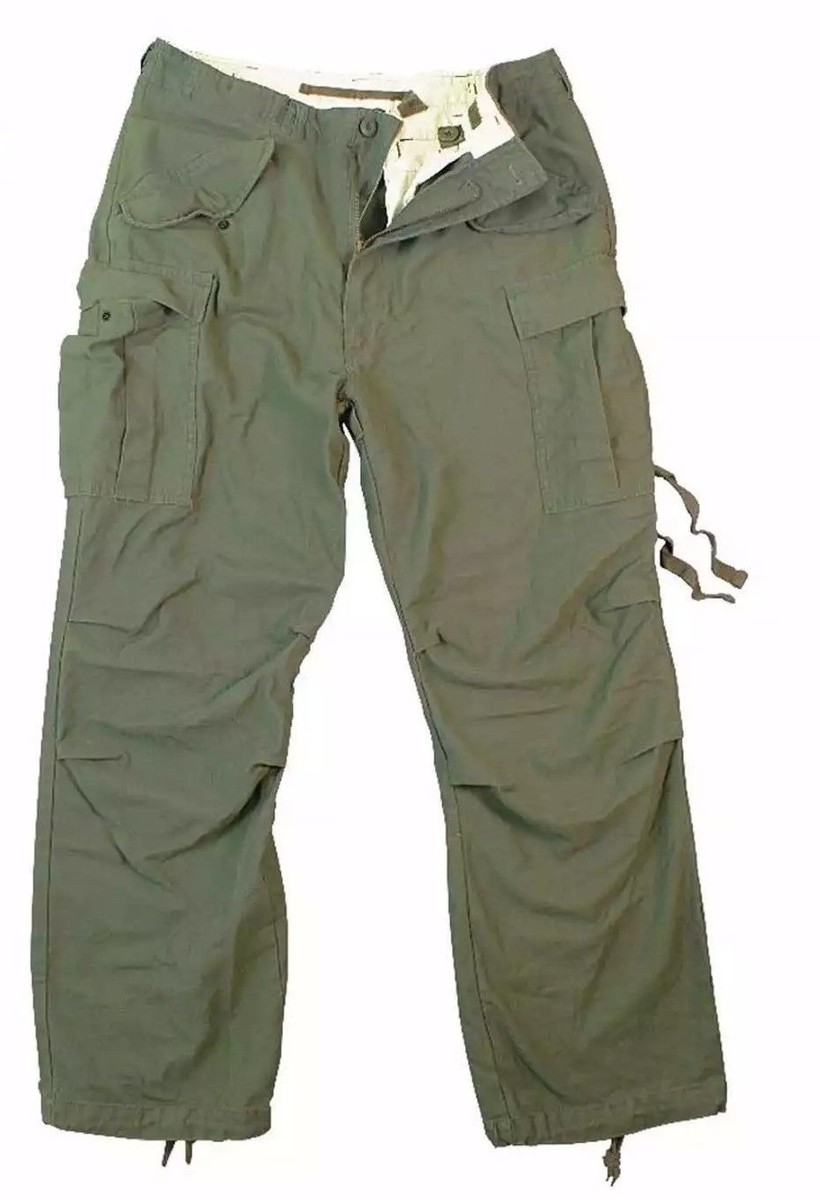 OD Green Field Pants Vintage M-65 Military Field Fatigue OD Green Field Pants Vintage M-65 Military Field Fatigue
