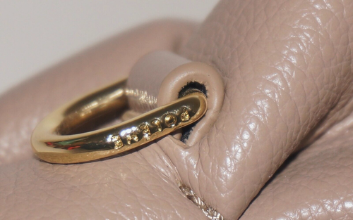 POLENE Edition Taupe (Beige) Leather NUMERO NEUF MINI Handbag 5.5x9 NO STRAP - Picture 6 of 13