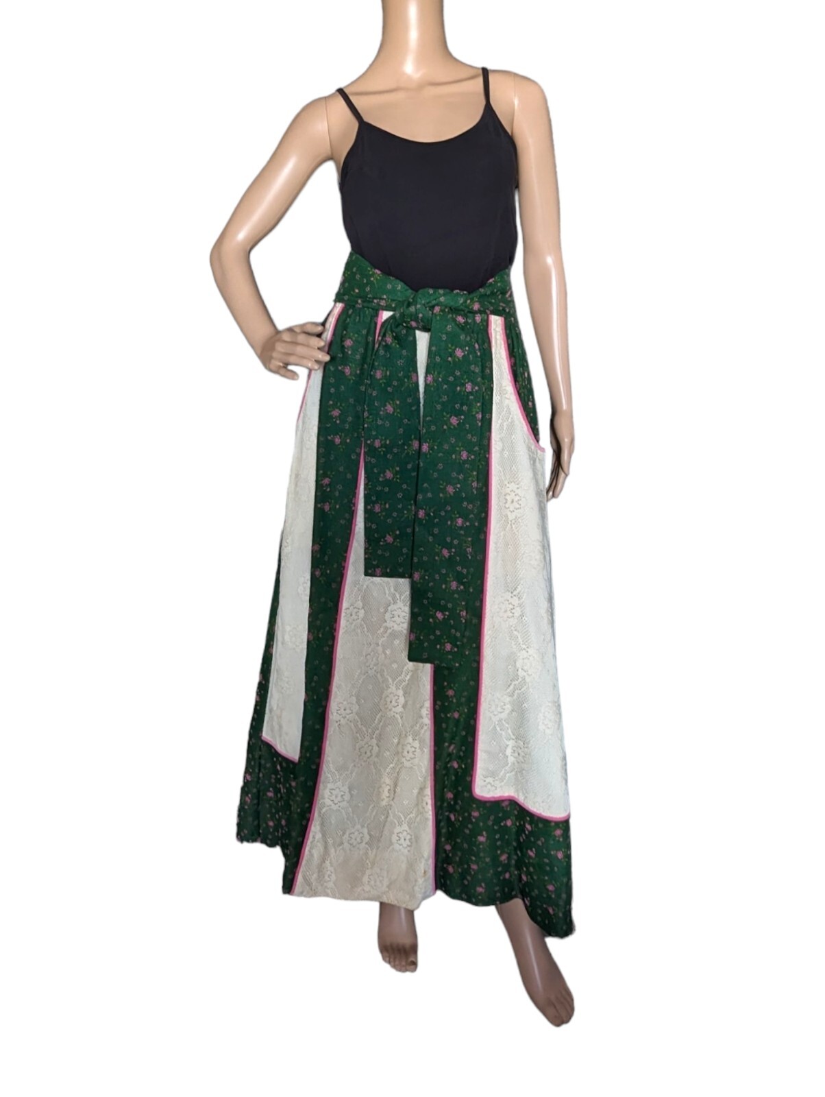 Vintage 70s Chessa Davis Patchwork Cottagecore Bo… - image 1