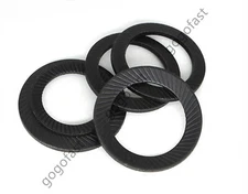 Black Steel Washers Toothed Safety Serrated Spring Lock Washer M3 M4 M5 M6 - M30