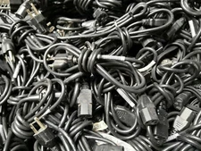 Lot of 100 3-Prong Power Cables 6FT PC, Printer Power Cord