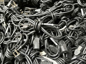 Lot of 100 3-Prong Power Cables 6FT PC, Printer Power Cord