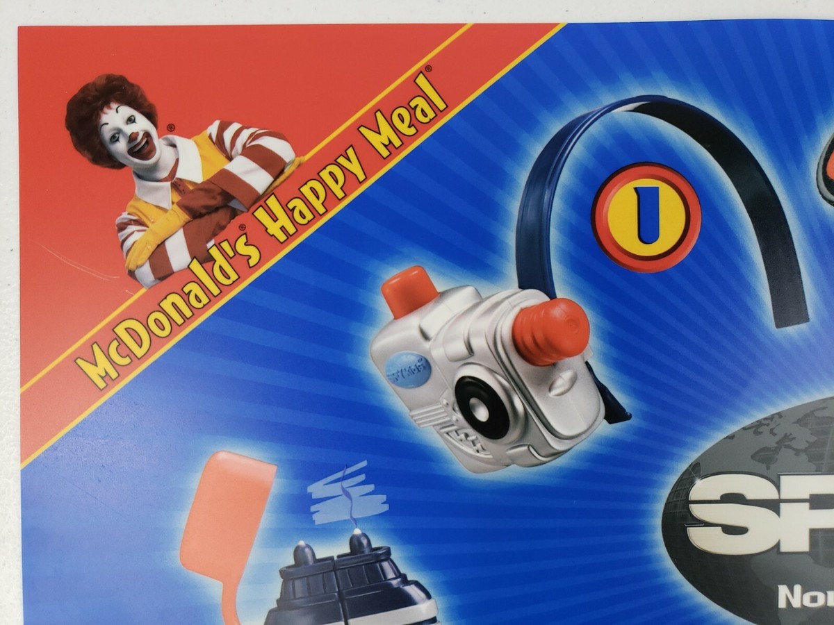 McDonald Flame 2001年 Vintage McDonald's 2001 Spy Kids Happy Meal Toys Translite