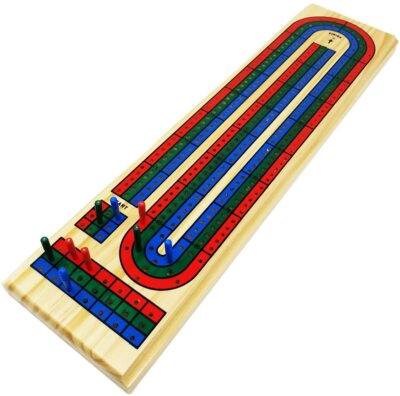 DA VINCI Classic 3 Track Wooden Cribbage Game Set