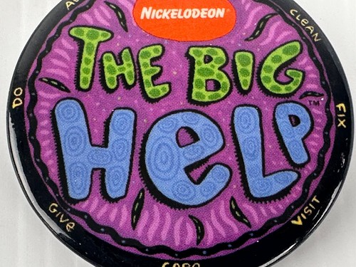 Vintage 1990er Nickelodeon The Big Help Viacom Promo Pin TV - Bild 7 von 9