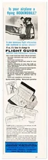 Print Ad Airguide Publications Flight Guide Vintage 1966 1/3-Page Advertisement