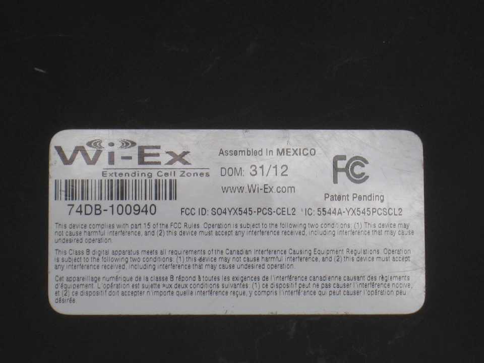 Unidad base solo Wi-Ex Extending Celular Zonas 74DB-100940 zBoost Z CI Foto 3 de 4