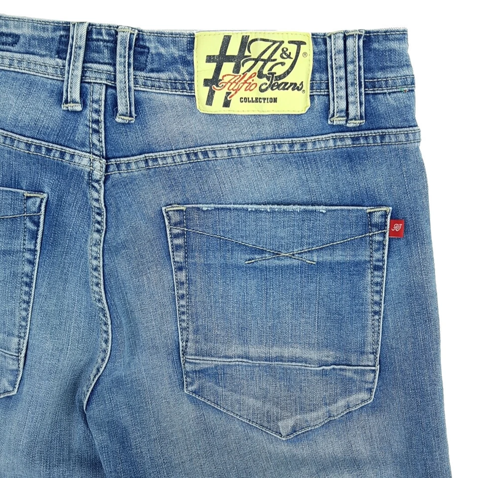 Jeans Uomo Slim Fit Elasticizzati Chiari 5 Tasche 46 48 50 52 54 56 58 60 ALFIO - Immagine 3 di 4