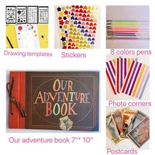 Pixar Movie Up Our Adventure Book DIY Scrapbook My Travel Memories Photo Album