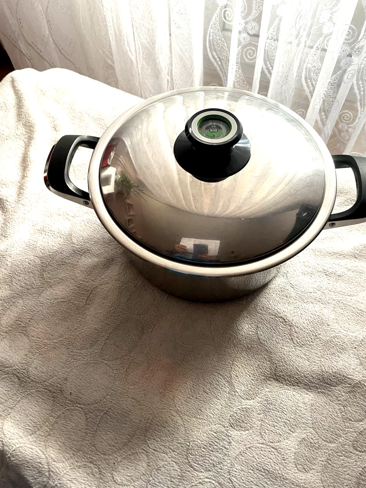 AMC Topf 2 sterne mit Visiotherm Deckel 2 Teilig 24 cm 5,2 Liter,