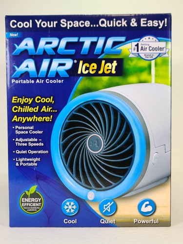 Arctic Air Ice Jet Portable Cooler Built-in LED Night Light Energy Efficient